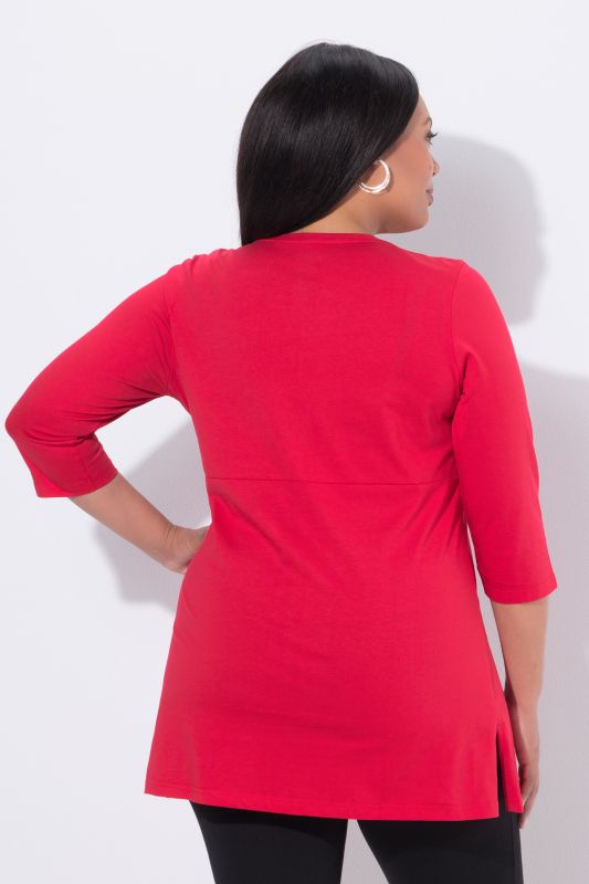 Wrap Look Knit Tunic