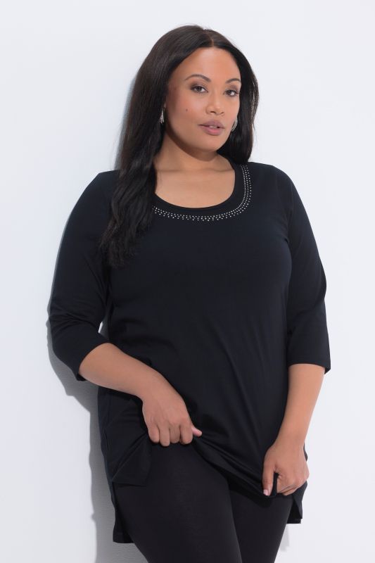 Metallic Studded Knit T