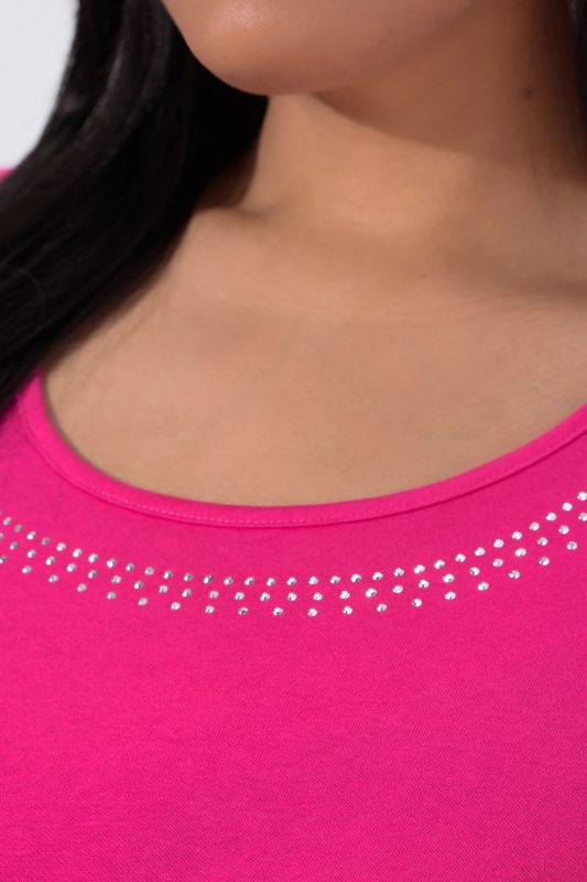 Metallic Studded Knit T