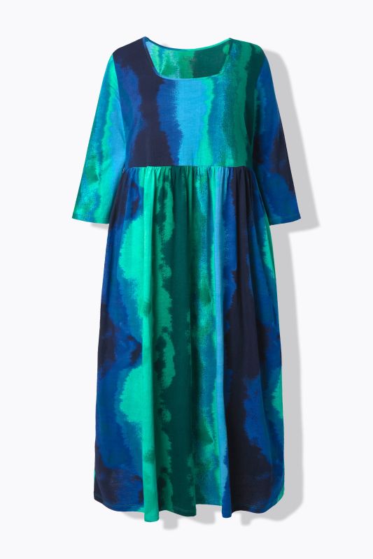 Batik Wave Jersey Pocket Dress