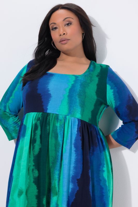 Batik Wave Jersey Pocket Dress