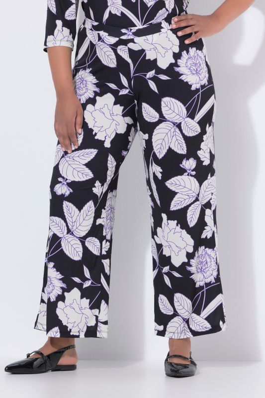 Matte Jersey Botanical Print Pants