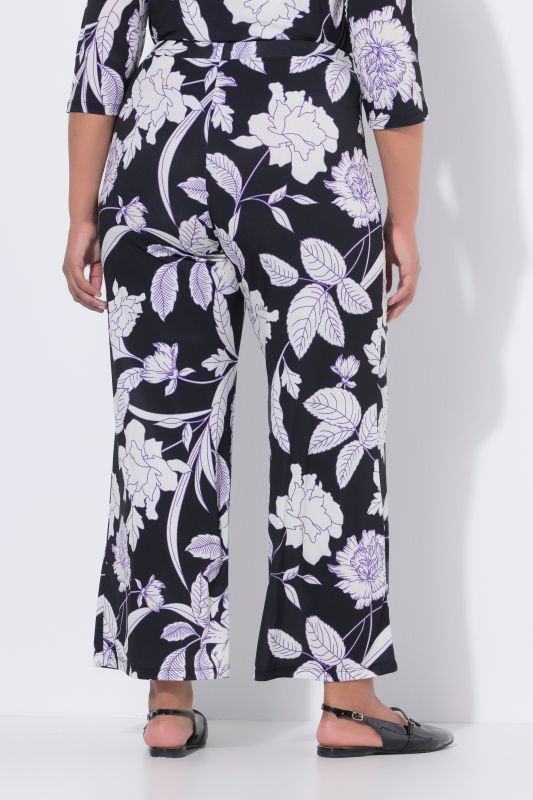 Matte Jersey Botanical Print Pants