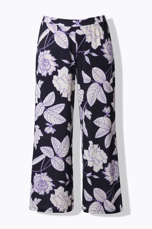 Matte Jersey Botanical Print Pants