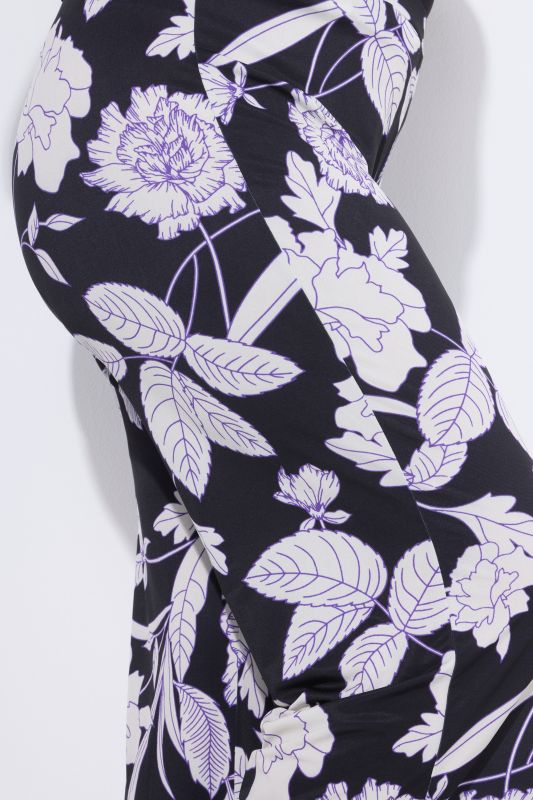 Matte Jersey Botanical Print Pants