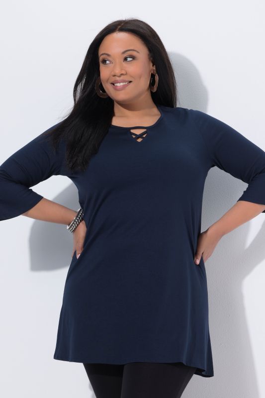 Strappy Bell Sleeve Knit Tunic