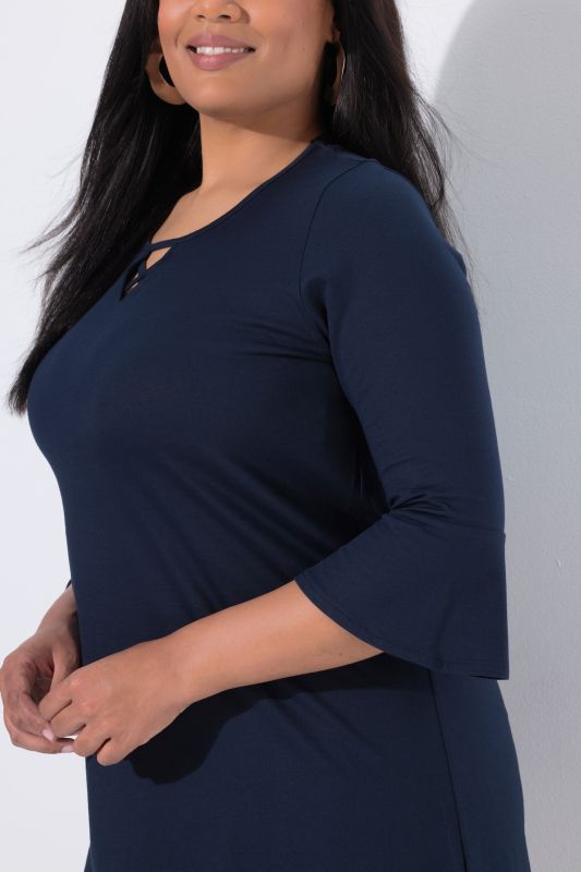 Strappy Bell Sleeve Knit Tunic