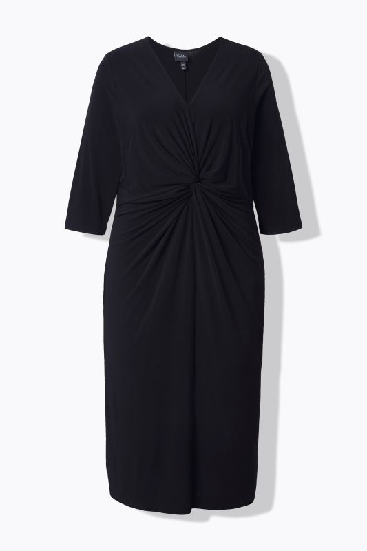 Matte Jersey Knotted Pocket Dress