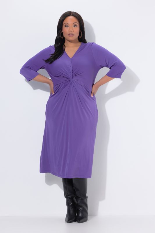 Matte Jersey Knotted Pocket Dress