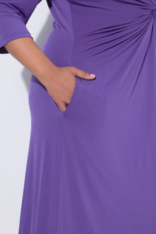 Matte Jersey Knotted Pocket Dress