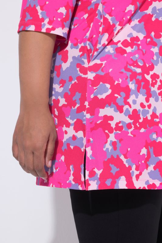 Matte Jersey Neon Floral Pocket Tunic