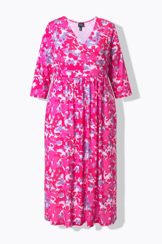 Matte Jersey Neon Floral Pocket Dress