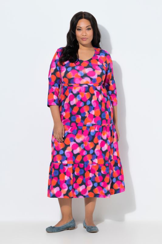 Colorful Dot A-Line Pocket Dress