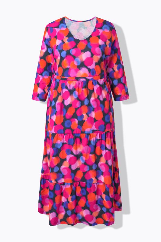 Colorful Dot A-Line Pocket Dress