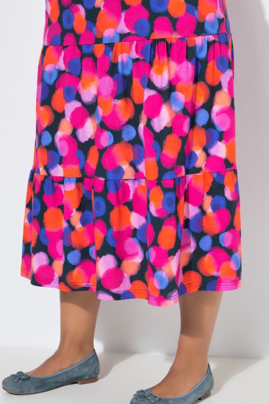 Colorful Dot A-Line Pocket Dress