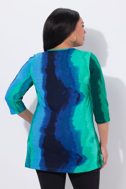 Batik Wave Knit Tunic