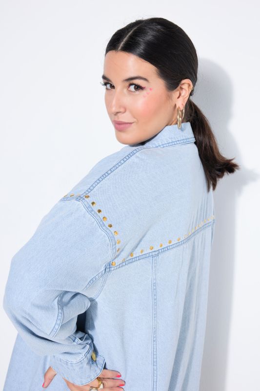 Риза в дънков стил