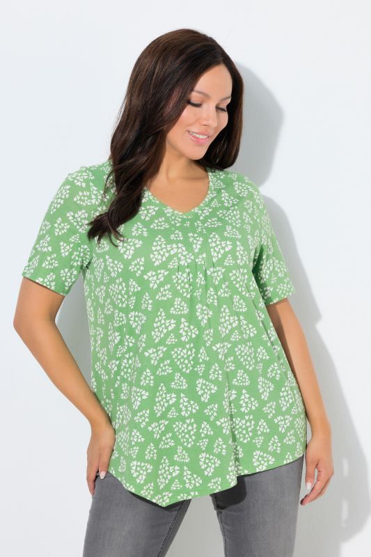 Dot Heart Pointed Hem Tee