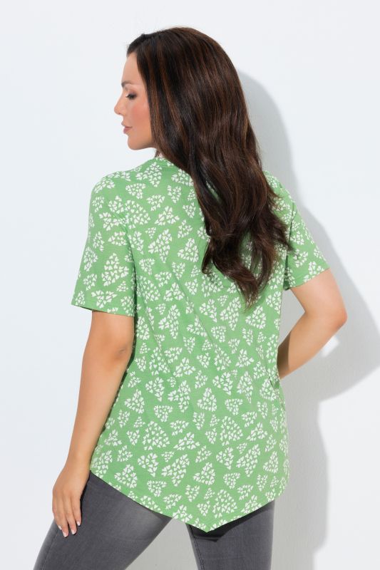 Dot Heart Pointed Hem Tee