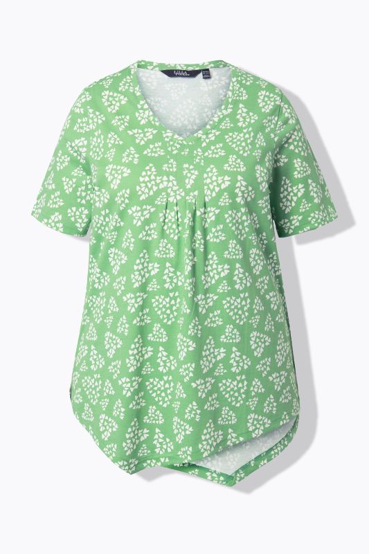 Dot Heart Pointed Hem Tee