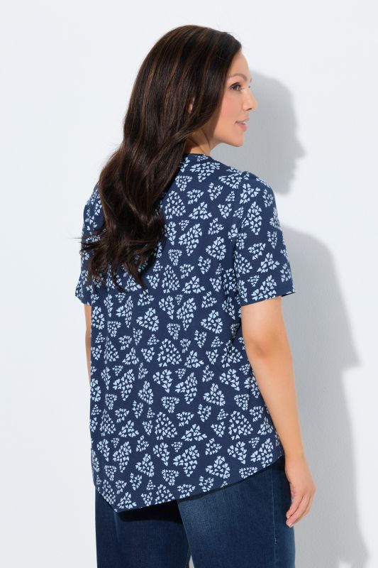 Dot Heart Pointed Hem Tee