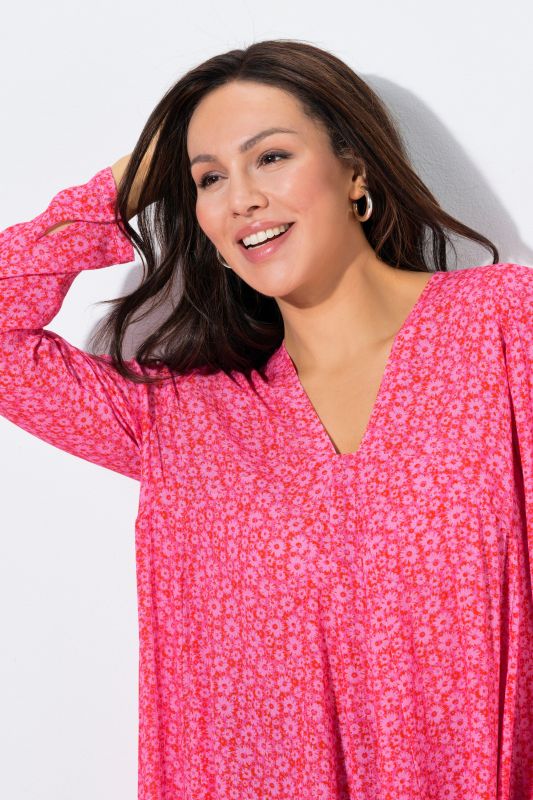 Ditsy Floral Long Sleeve Tunic