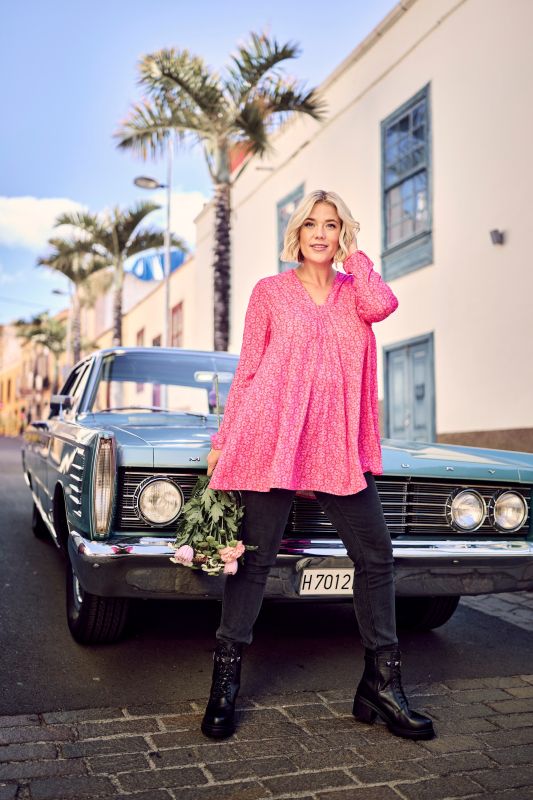 Ditsy Floral Long Sleeve Tunic