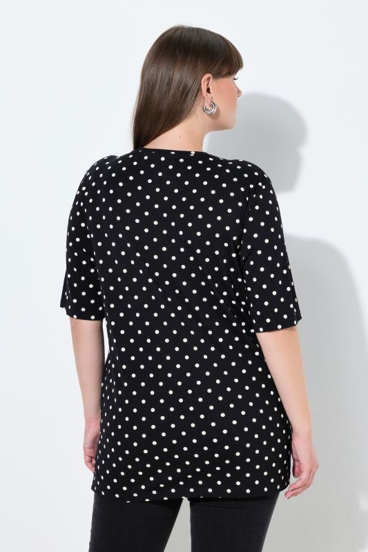 Polka Dot Crew Neck Tee