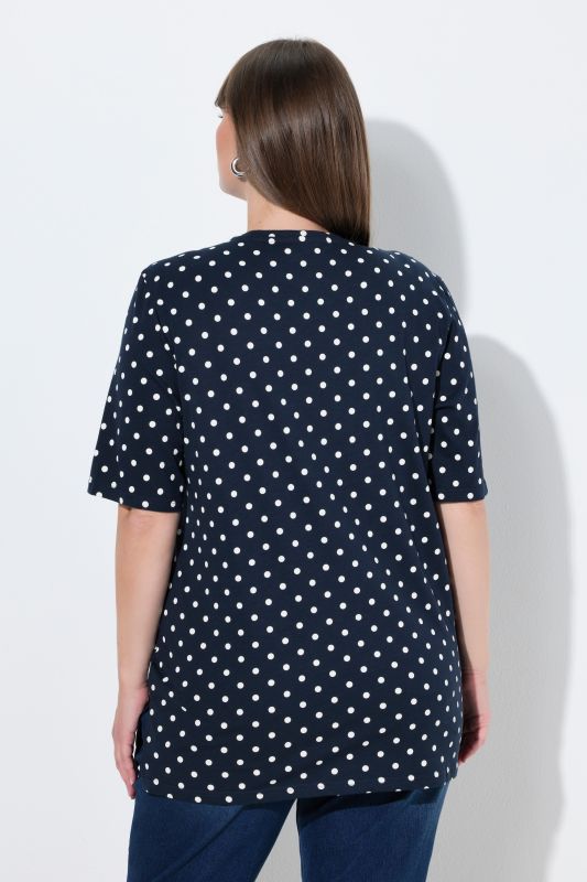 Polka Dot Crew Neck Tee