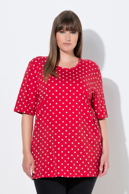 Polka Dot Crew Neck Tee