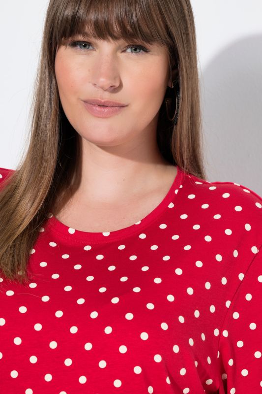 Polka Dot Crew Neck Tee