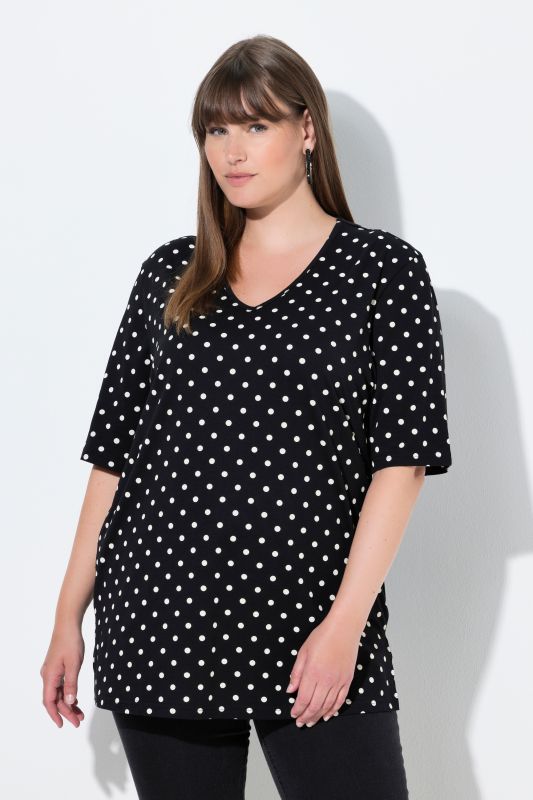 Polka Dot V-Neck Tee