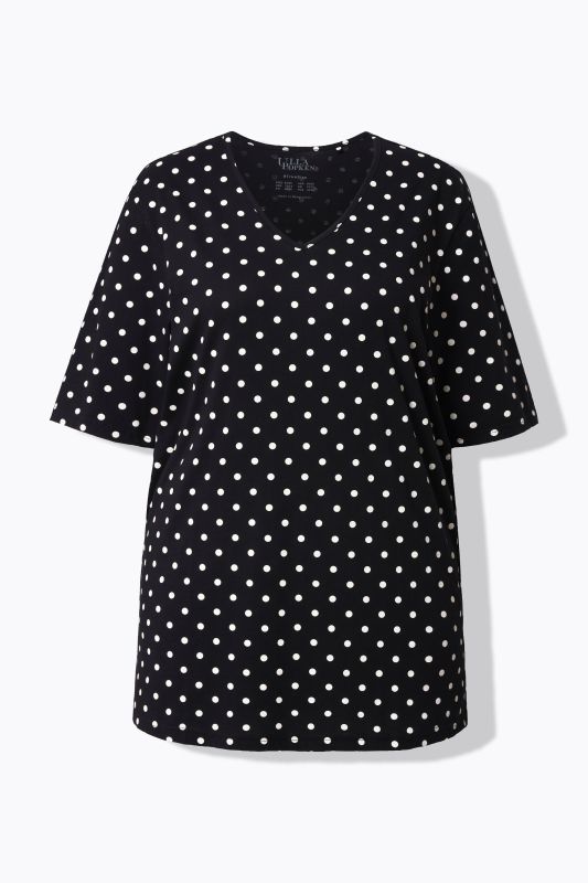 Polka Dot V-Neck Tee