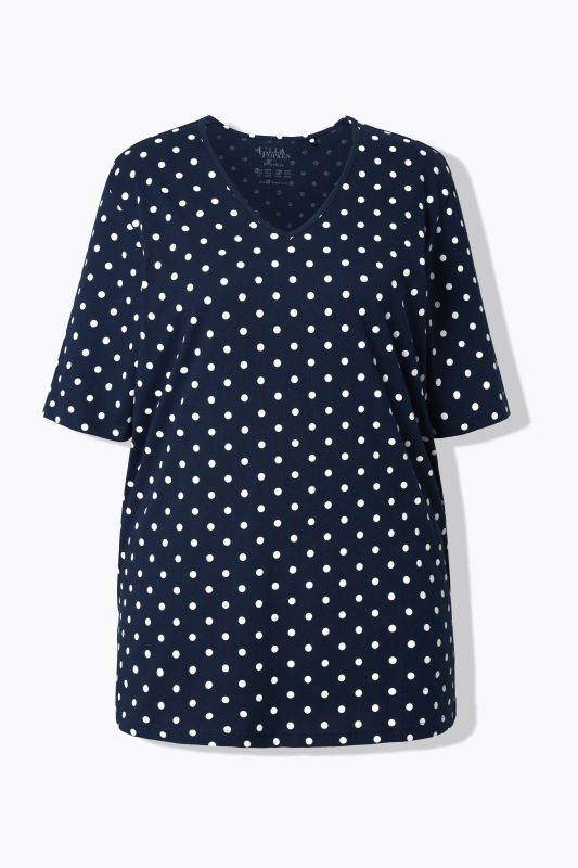 Polka Dot V-Neck Tee