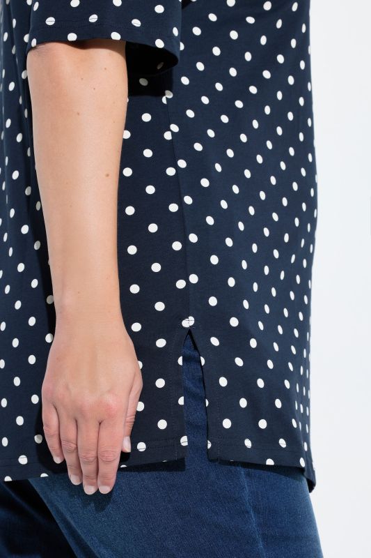Polka Dot V-Neck Tee