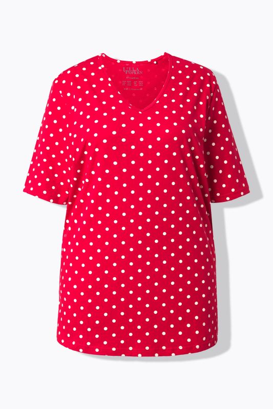 Polka Dot V-Neck Tee