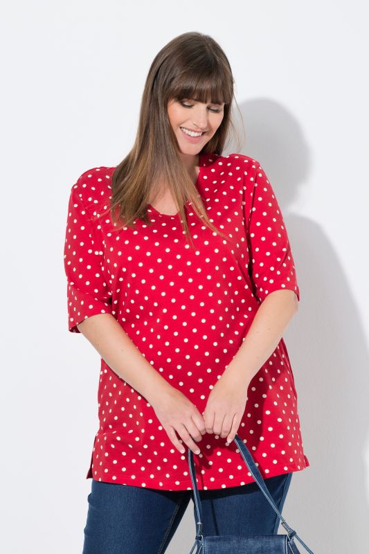 Polka Dot V-Neck Tee