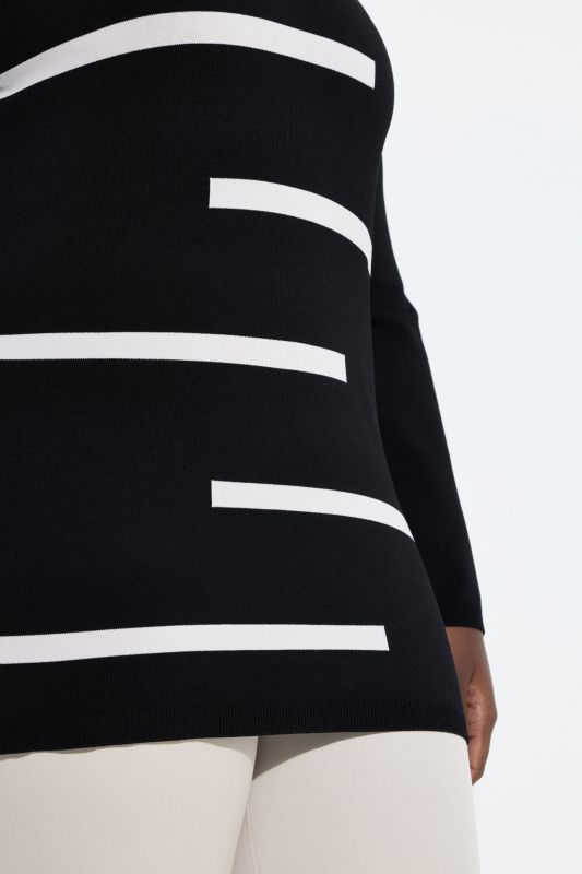 Graphic Striped Sweater