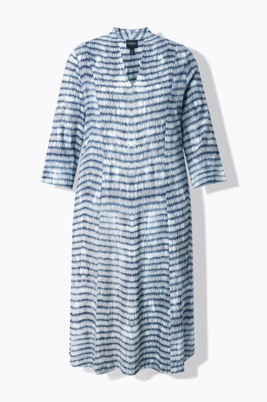 Matchstick Striped Punto di Roma Dress