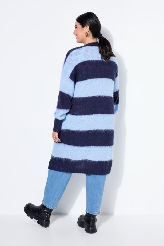 Жилетка дълга с райета