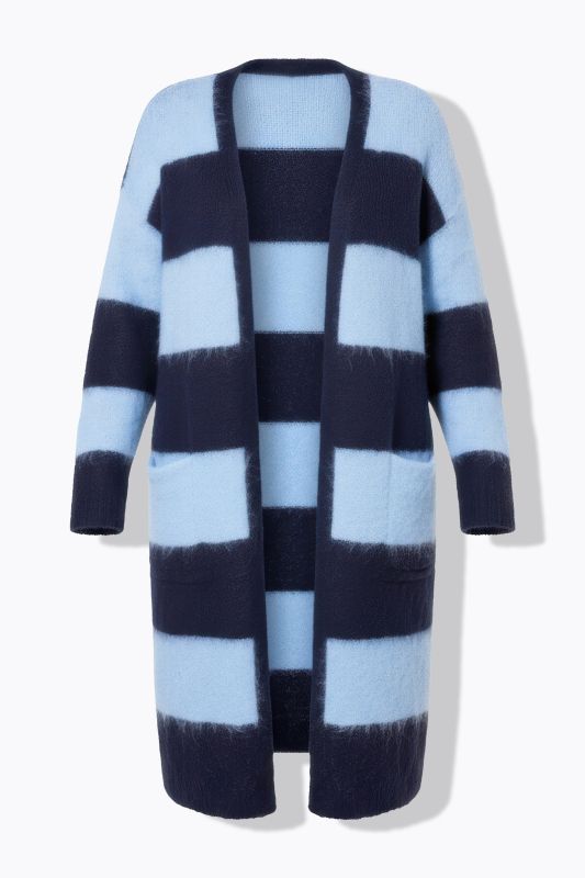 Жилетка дълга с райета