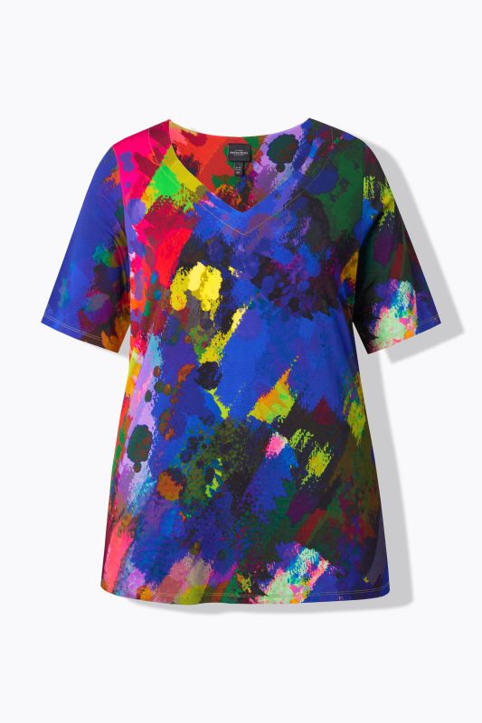 Splatter Print Slinky Top