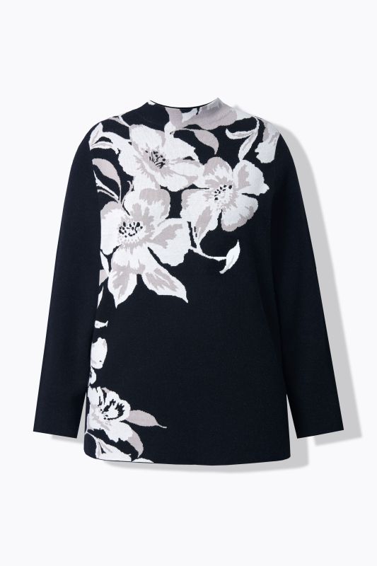 Floral Motif Sweater