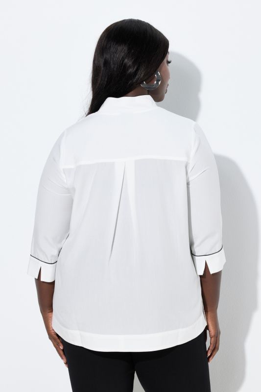 Collared Lyocell Blouse
