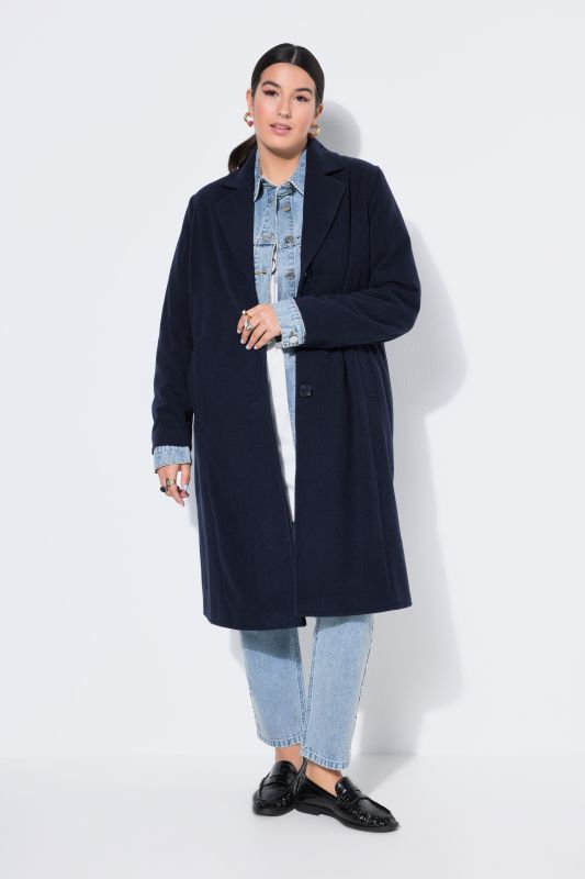 Wool-look coat