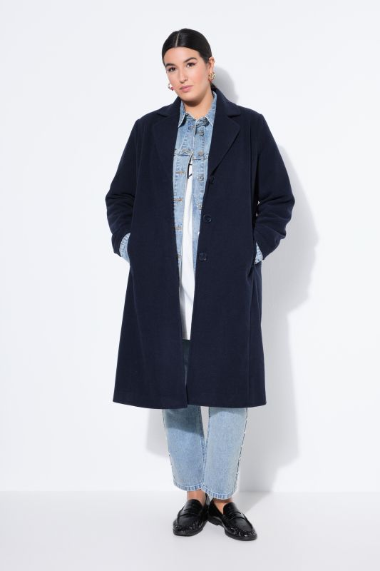 Wool-look coat