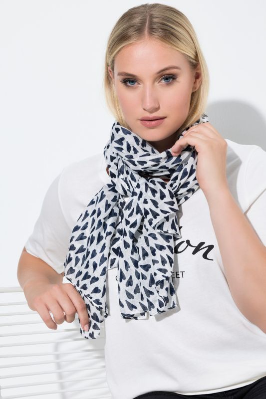 Heart Print Scarf