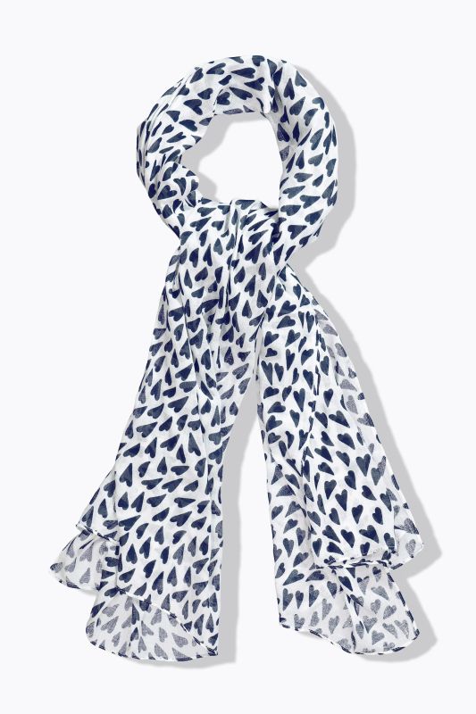 Heart Print Scarf