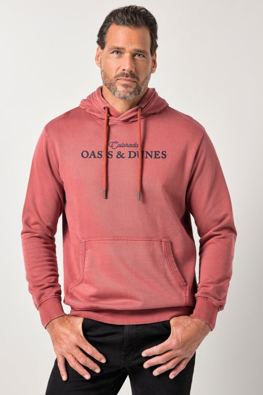 Суитчър с качулка и надпис