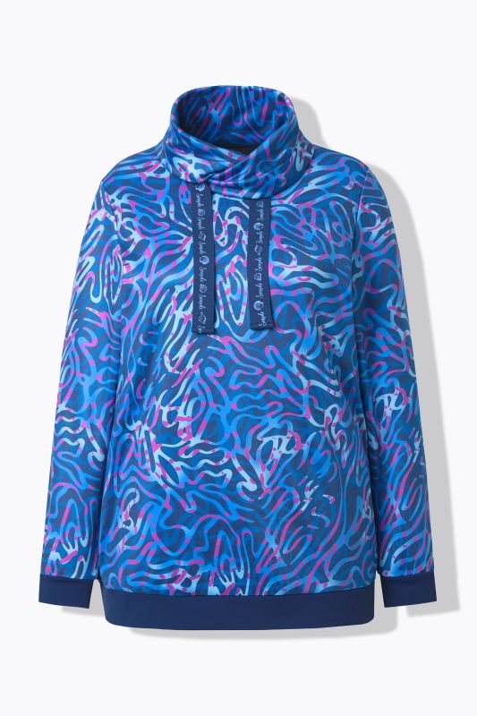 Суитчър с принт на вълни